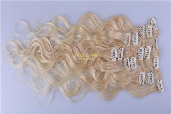 100 remy human hair clip in extensions